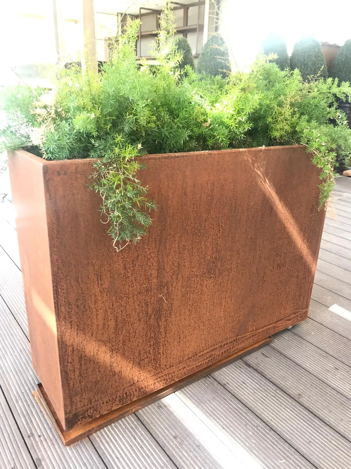 Corten Çelik Bitki Kasası